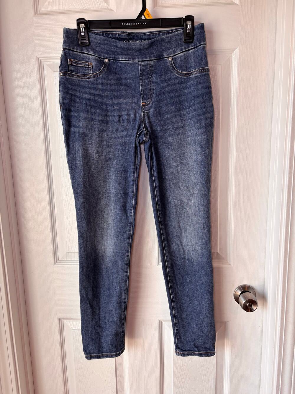 Chicos Women’s Size 2R Pull-On Jegging Ankle Skinny Jeans Medium Wash
